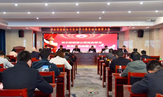 省水投能源公司召开党史学习教育动员大会、2021年党的建设工作会议暨“作风建设年”动员大会 