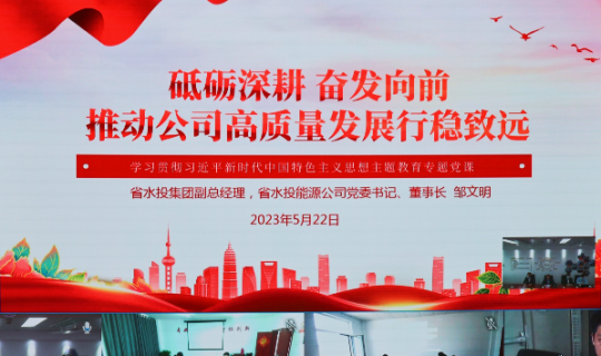 能源公司党委扎实开展主题教育专题党课 